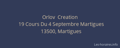 Orlov  Creation