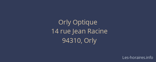 Orly Optique