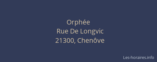 Orph&eacute;e