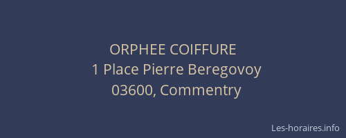 ORPHEE COIFFURE