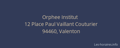 Orphee Institut