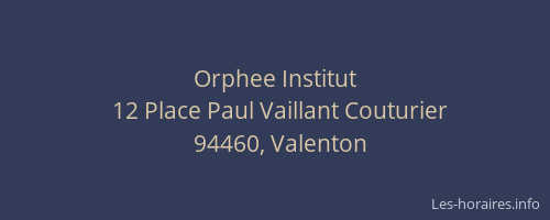 Orphee Institut