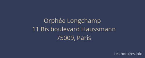 Orphée Longchamp