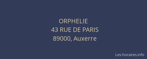 ORPHELIE