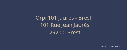 Orpi 101 Jaurès - Brest