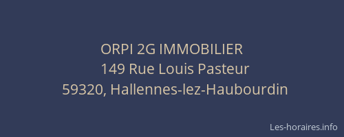 ORPI 2G IMMOBILIER