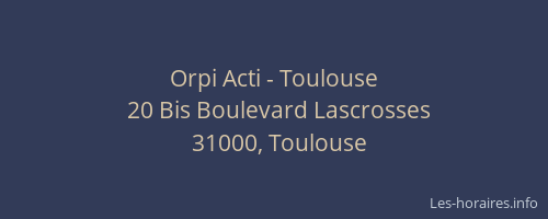 Orpi Acti - Toulouse