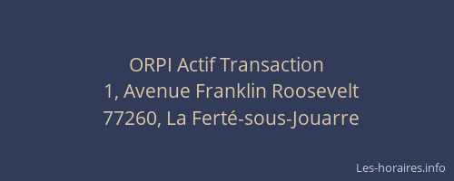 ORPI Actif Transaction