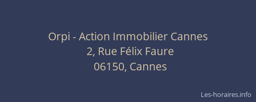 Orpi - Action Immobilier Cannes