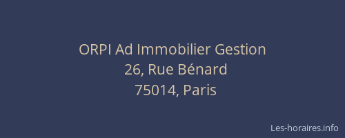 ORPI Ad Immobilier Gestion