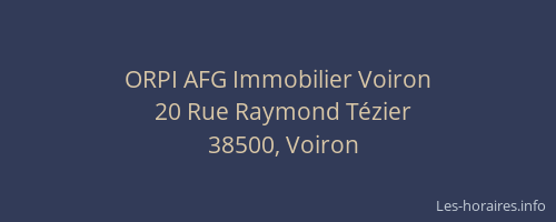ORPI AFG Immobilier Voiron