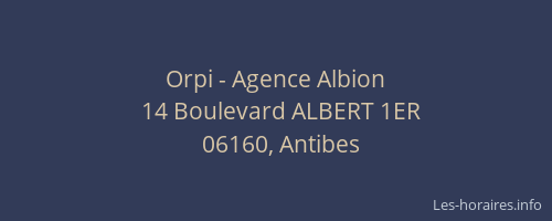 Orpi - Agence Albion