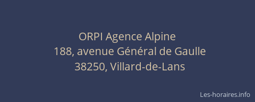 ORPI Agence Alpine