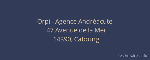 Orpi - Agence Andr&eacute;acute