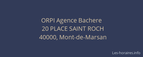 ORPI Agence Bachere