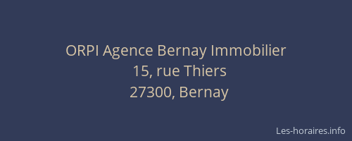 ORPI Agence Bernay Immobilier