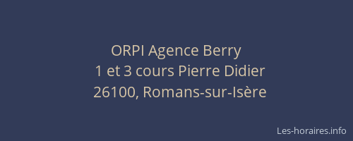 ORPI Agence Berry
