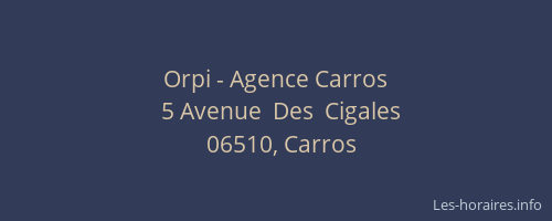 Orpi - Agence Carros
