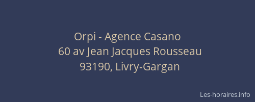 Orpi - Agence Casano