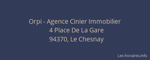 Orpi - Agence Cinier Immobilier