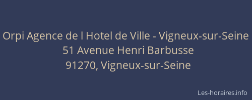 Orpi Agence de l Hotel de Ville - Vigneux-sur-Seine
