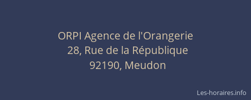 ORPI Agence de l'Orangerie