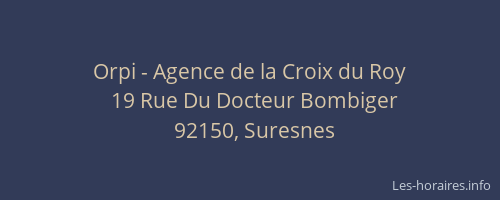Orpi - Agence de la Croix du Roy