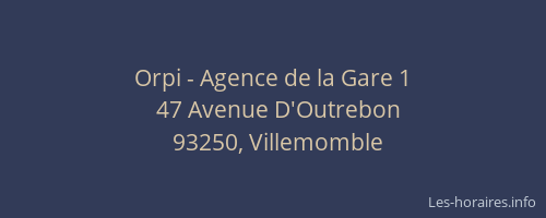 Orpi - Agence de la Gare 1