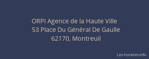 ORPI Agence de la Haute Ville