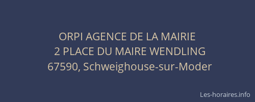 ORPI AGENCE DE LA MAIRIE