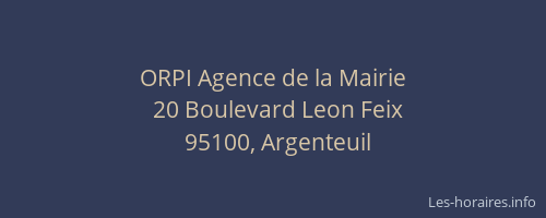 ORPI Agence de la Mairie