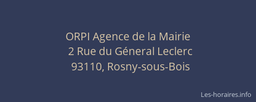 ORPI Agence de la Mairie