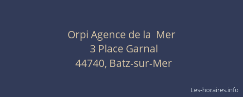 Orpi Agence de la  Mer