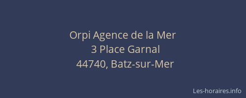 Orpi Agence de la Mer