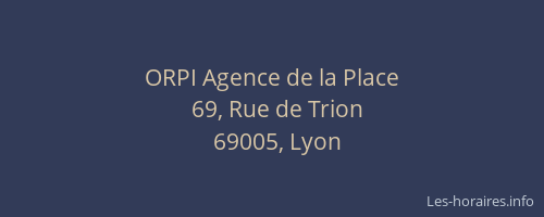 ORPI Agence de la Place