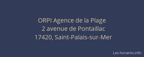 ORPI Agence de la Plage