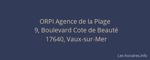 ORPI Agence de la Plage