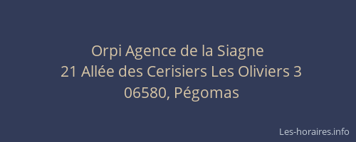 Orpi Agence de la Siagne