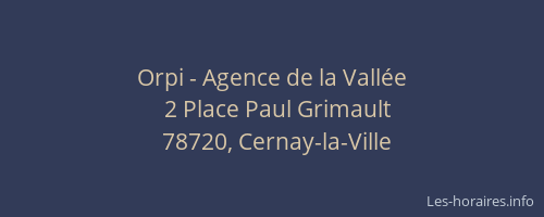 Orpi - Agence de la Vallée