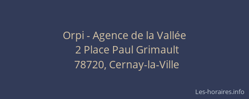 Orpi - Agence de la Vall&eacute;e