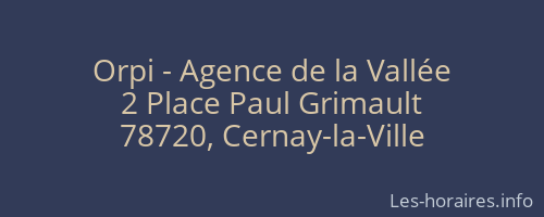 Orpi - Agence de la Vallée