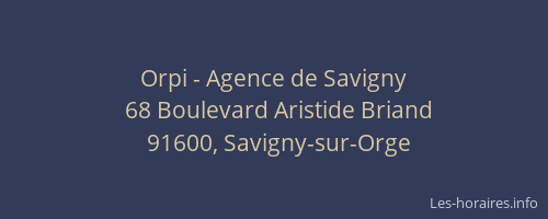 Orpi - Agence de Savigny