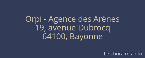 Orpi - Agence des Arènes
