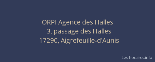 ORPI Agence des Halles