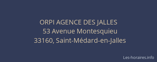 ORPI AGENCE DES JALLES