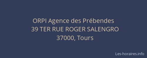 ORPI Agence des Prébendes