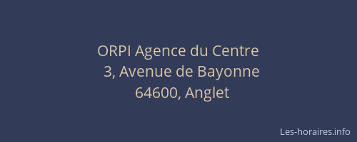 ORPI Agence du Centre