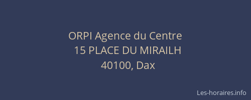 ORPI Agence du Centre
