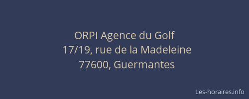 ORPI Agence du Golf