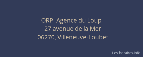 ORPI Agence du Loup